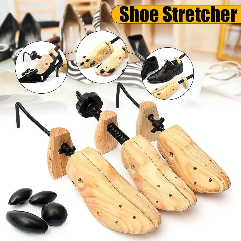 Stretcher Shoes Tree Shaper Rack 1Piece Unisex Shoe  S/M/L for Women Man Adjustable Wooden Pumps Boots Expander Trees Size