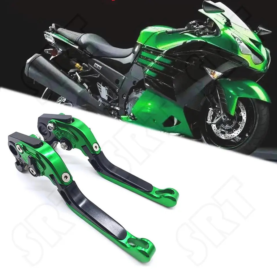

For KAWASAKI Ninja ZX14R ZX1400 ZZR1400 2017 GTR1400 CONCOURS 2019 Motorcycle Accessories Folding Extendable Brake Clutch Levers