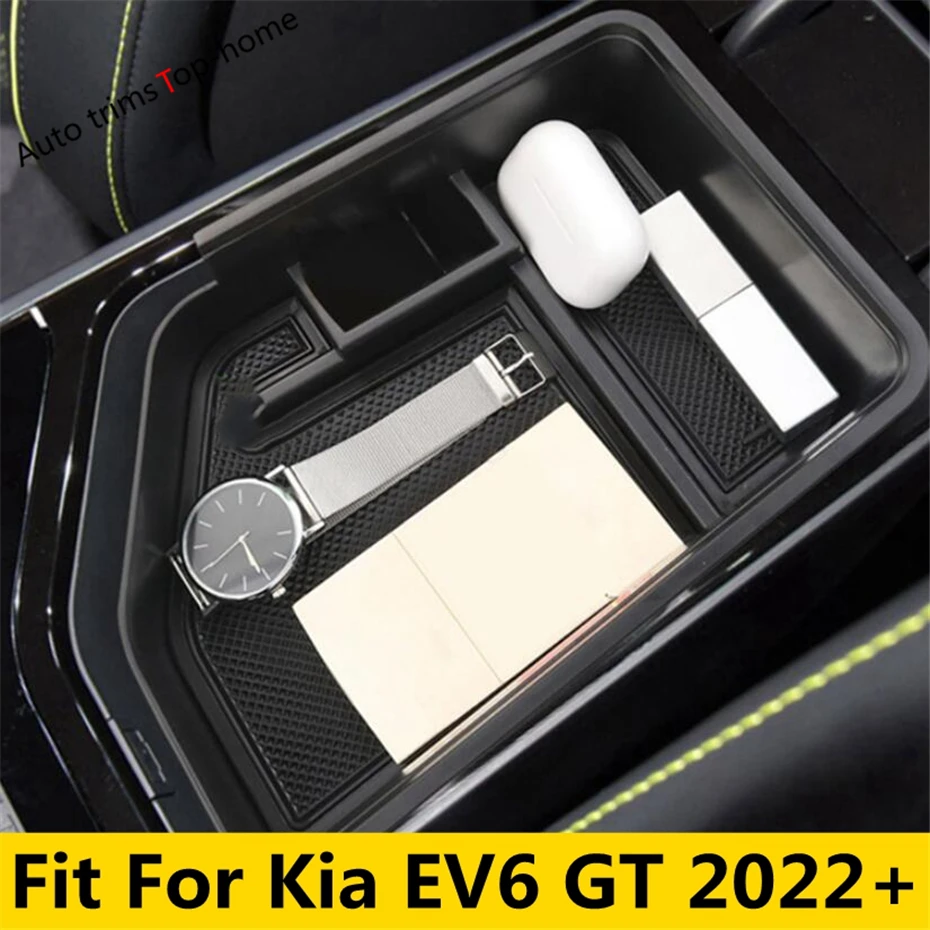 

Left Hand Drive Car Armrest Box Storage Central Control Container Auto Interior Organizer Accessories For Kia EV6 GT 2022 2023