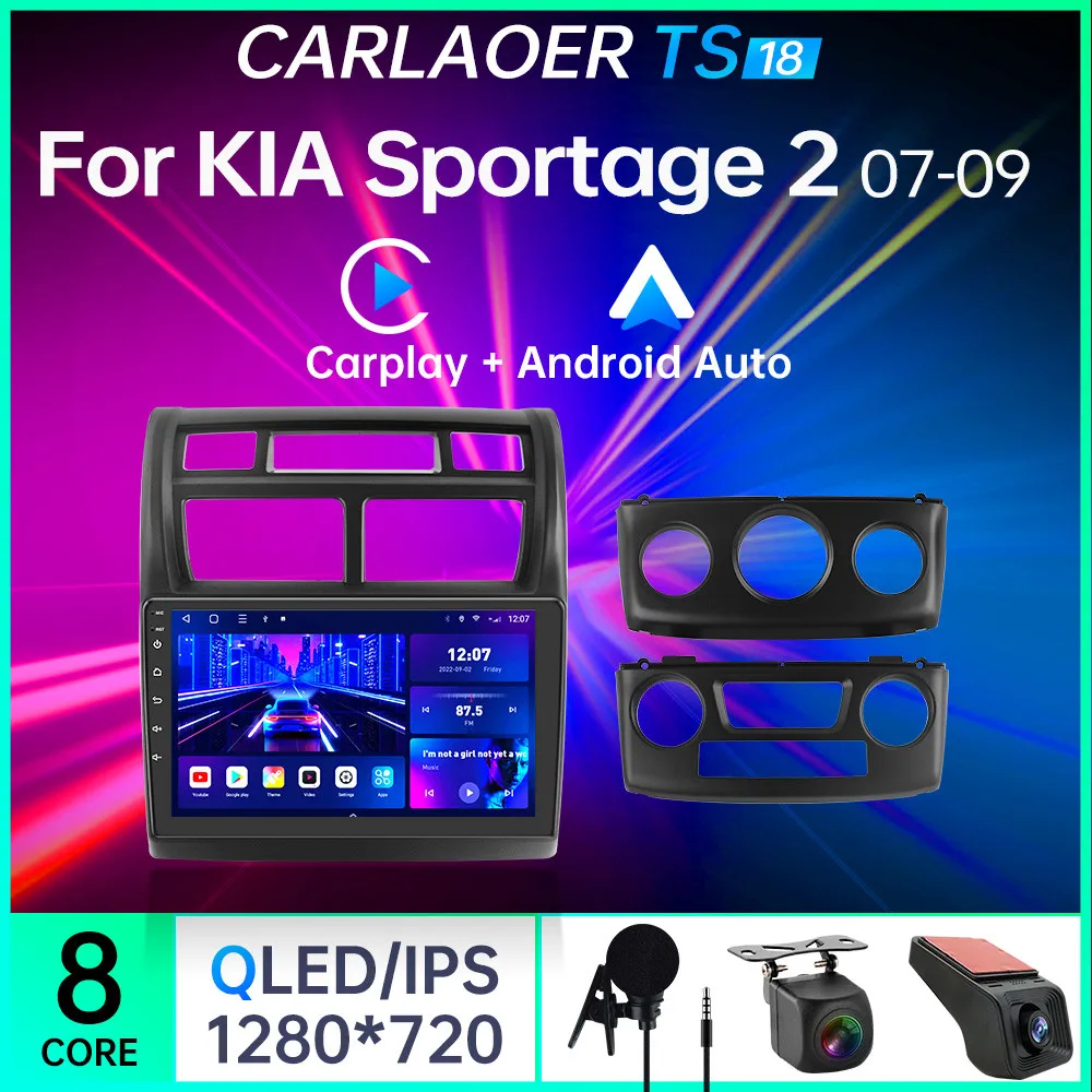 

Автомагнитола 2 din для Kia Sportage 2 2007-2009, мультимедийный видеоплеер, навигация, стерео, GPS, для Carplay, TS10, Android 10