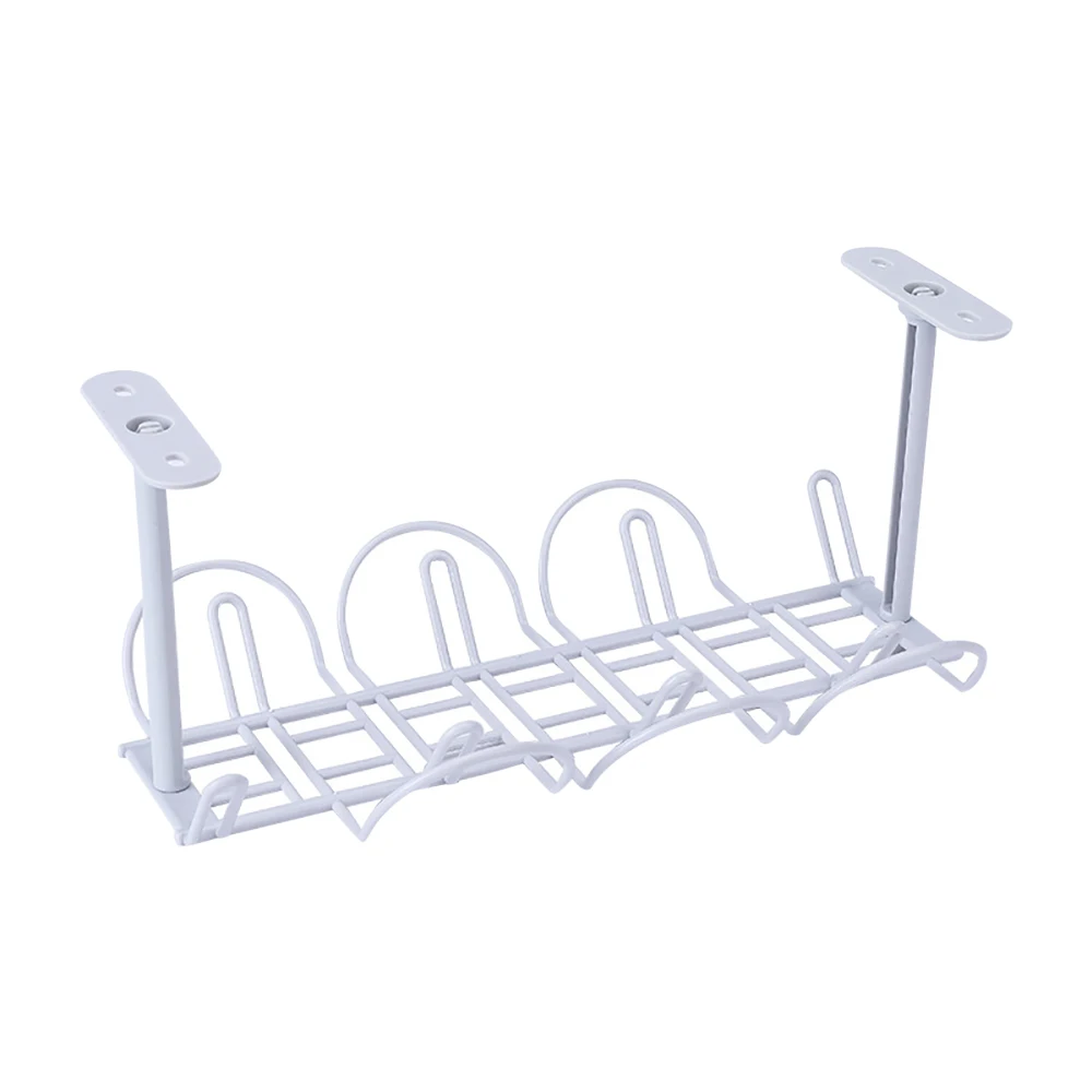 

Подстольный стеллаж для проводов ABS белый/серый