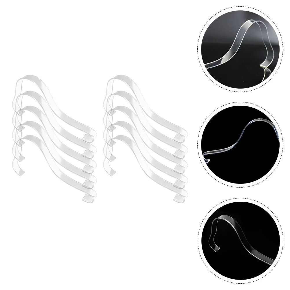 

10Pcs High Heels Display Racks Sandals Holders Shoe Display Shelf (Transparent) Organizer Shoes