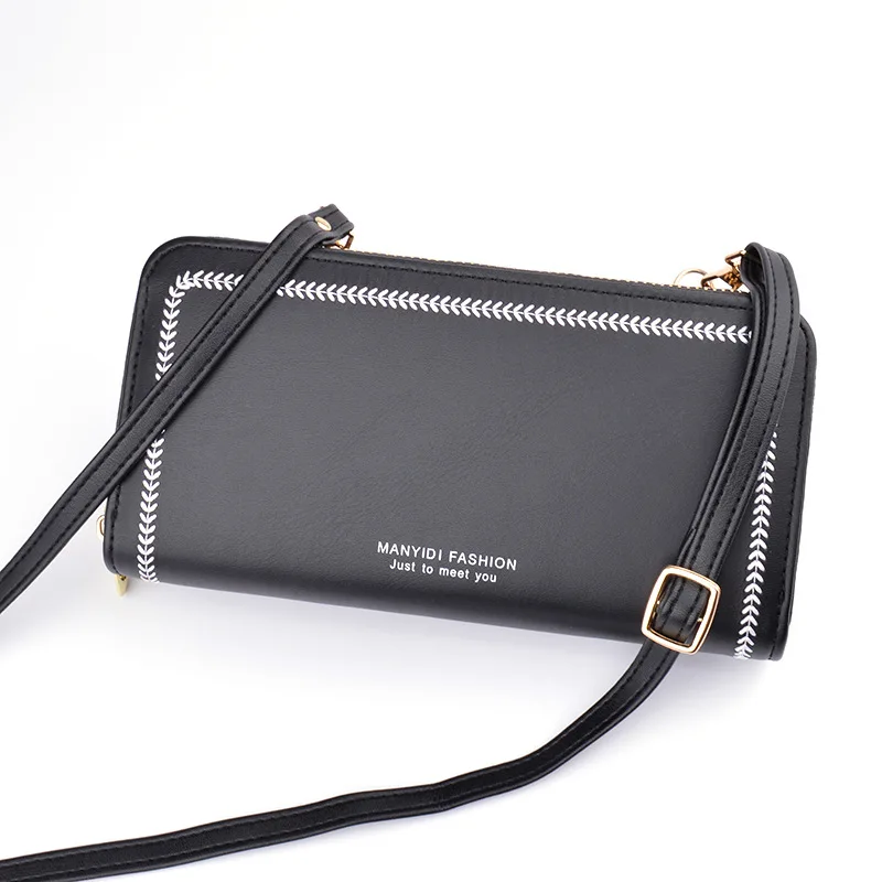 

women shoulder wallets and bags female leather purse girls phone wallet ladies big zipper wallet credit card holder wallet gift