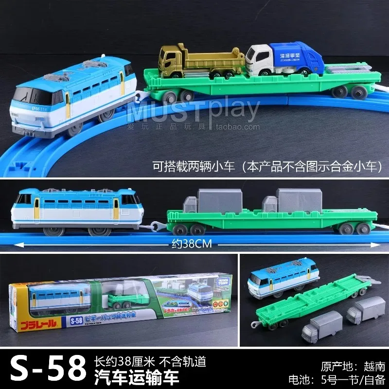 Фото TAKARA TOMY Tomica PLARAIL Trackmaster Shinkansen, 30-40 см, электрический поезд-конструктор, три вагона, железнодорожная модель, миниатюрная игрушка-автомобиль №5