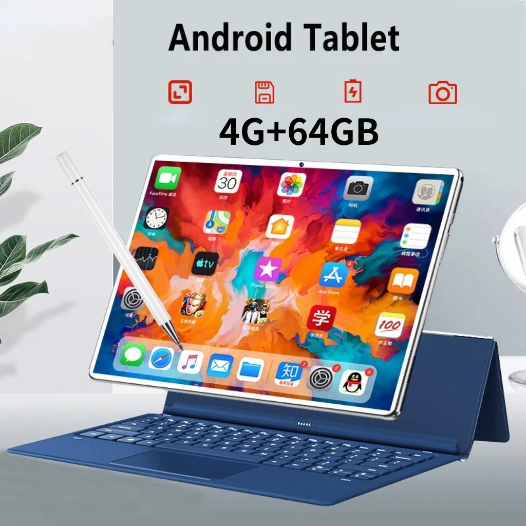 

Hot Sale New 2023 10.1 Inch Tablet PC 4G Android 9.0 8 Core 4G+64GB ROM WiFi GPS Kids Tablet Tablette Android