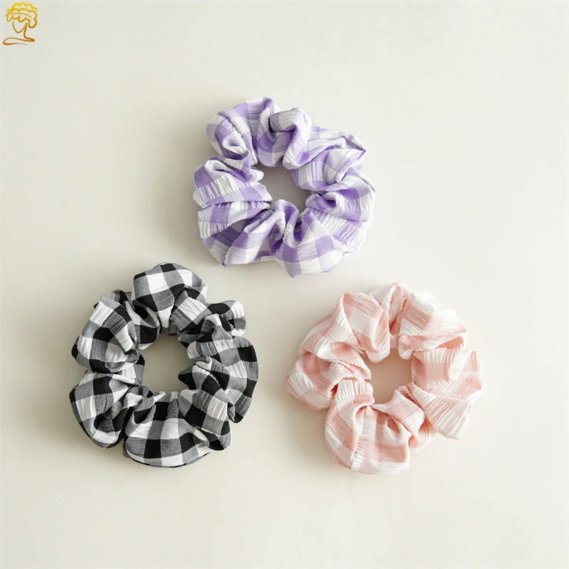 

Warm color cute and sweet French large intestine circle ponytail hair circle BB clip hair accessory head bands for women