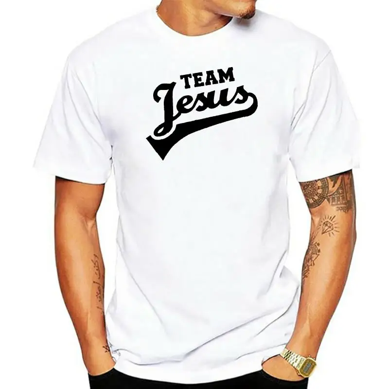 

100% Cotton O-neck Custom Printed Tshirt Men T shirt team jesus Women T-Shirt