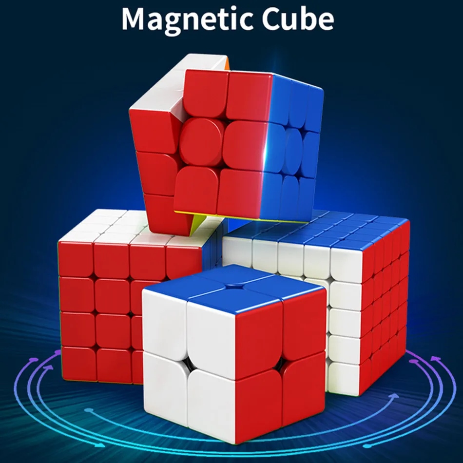 

Магнитный магический куб MoYu Meilong M 2x2 3x3 4x4 5x5, наклейки, профессиональные игрушки-головоломки, детские подарки, игрушки для снятия стресса
