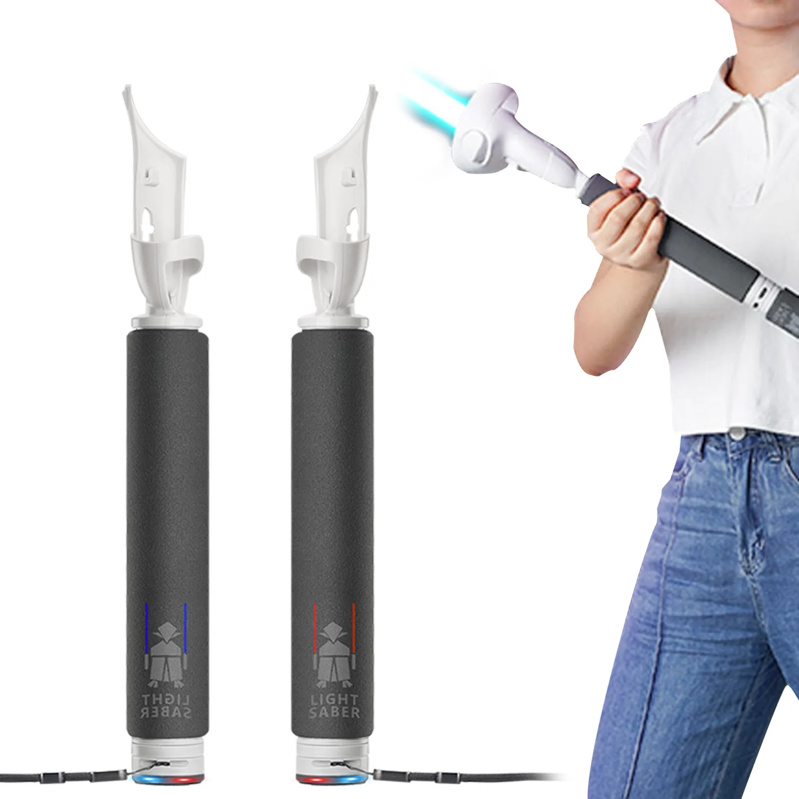 

Long Stick VR Handle Gamepad For Oculus 2 Beat Saber Games Extension Grips Stand ForMeta 2 VR Accessories For Games