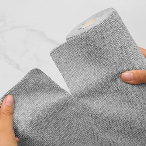 20 шт/рулон дизайн поломки микрофибра впитывающее полотенце ткань для очистки кухни антипригарное масло салфетка для мытья посуды Полотенце для мытья посуды