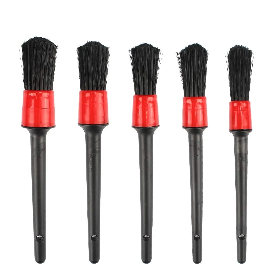 

Wholesale Drill Red and Black 5pcs Car Detail Wheel Cleaning Brush