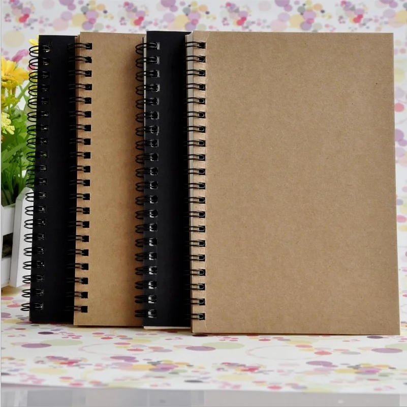 

Sketchbooks Diary Painting Graffiti Soft Cover Black Paper Sketchbook Notepad Drawing Notebook Office School Supplies