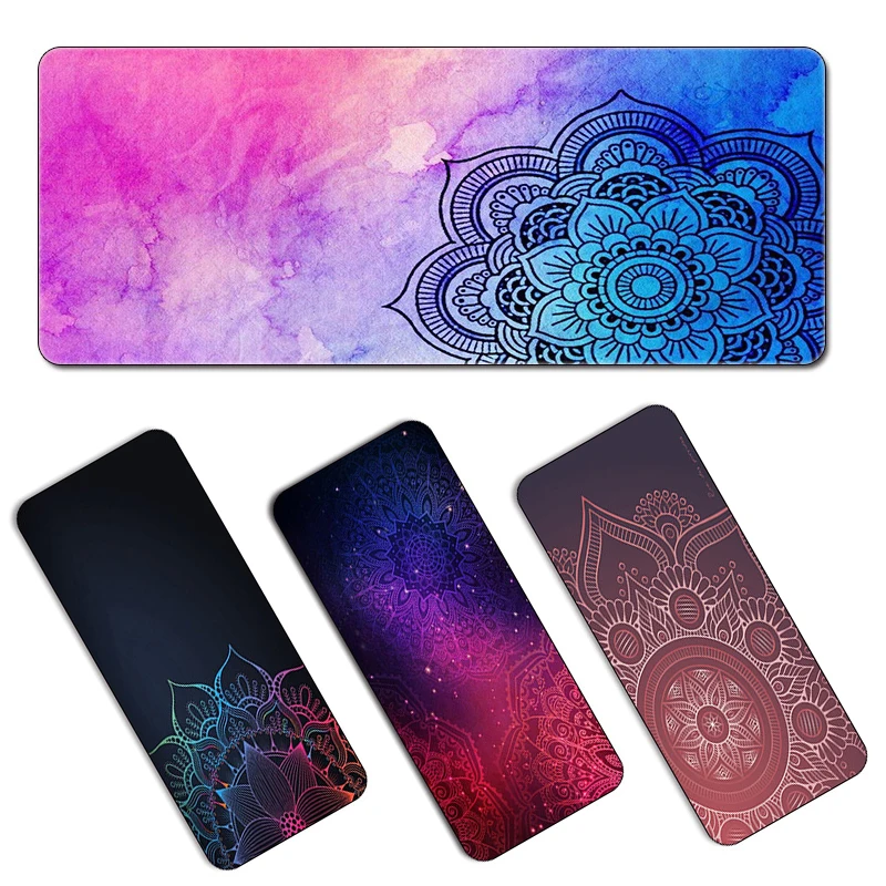 gaming mouse pad mandala large mause mat for pc computer big mousepad xxl carpet surface gamer pad laptop keyboard desk mat 2021 free global shipping