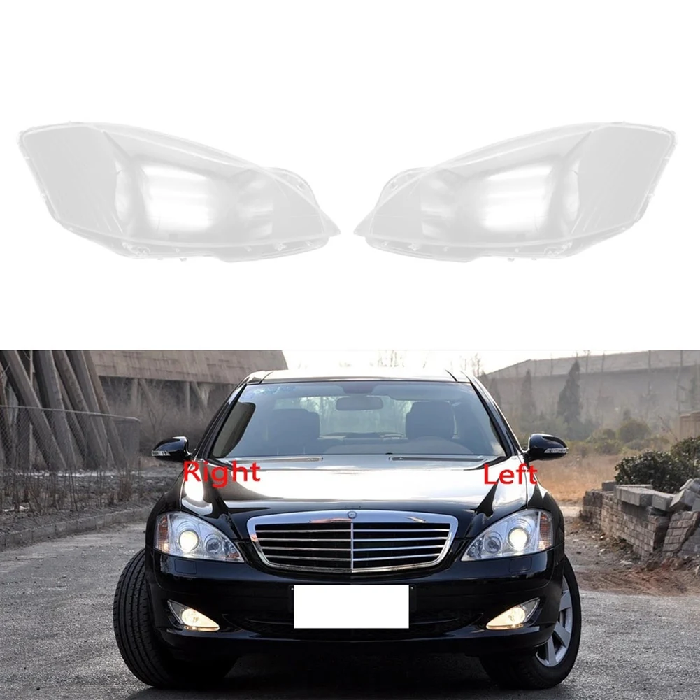 

Car Left Headlight Shell Lamp Shade Transparent Lens Cover Headlight Cover for Mercedes-Benz S-Class W221 2006-2009