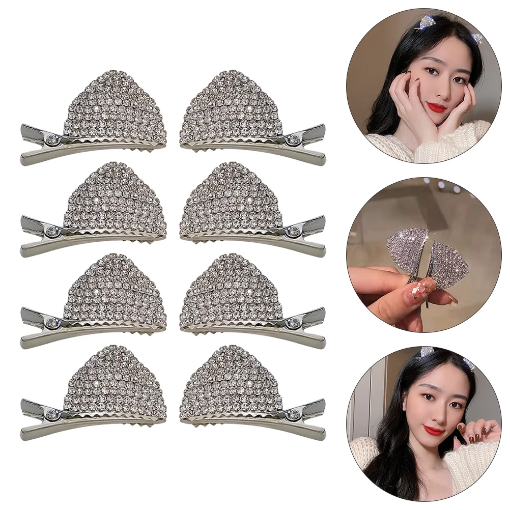 

8Pcs Hairpins Portable Gorgeous Shiny Exquisite Hair Barrettes Headdress