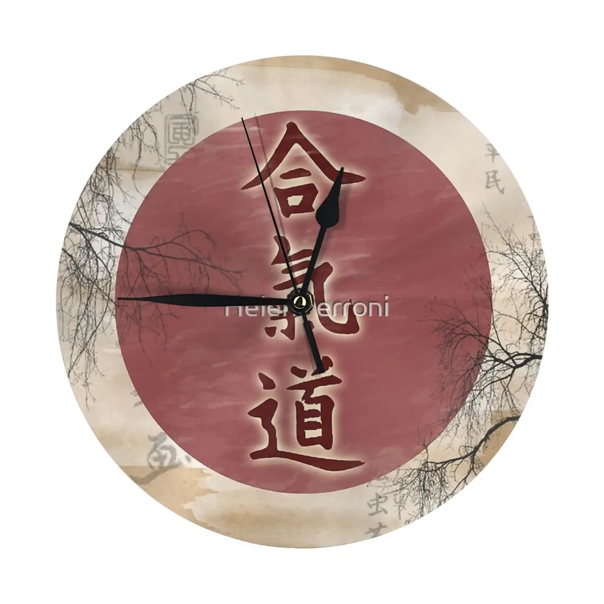 Настенные часы Aikido Simbol декоративные круглые для комнаты необходимые украшения