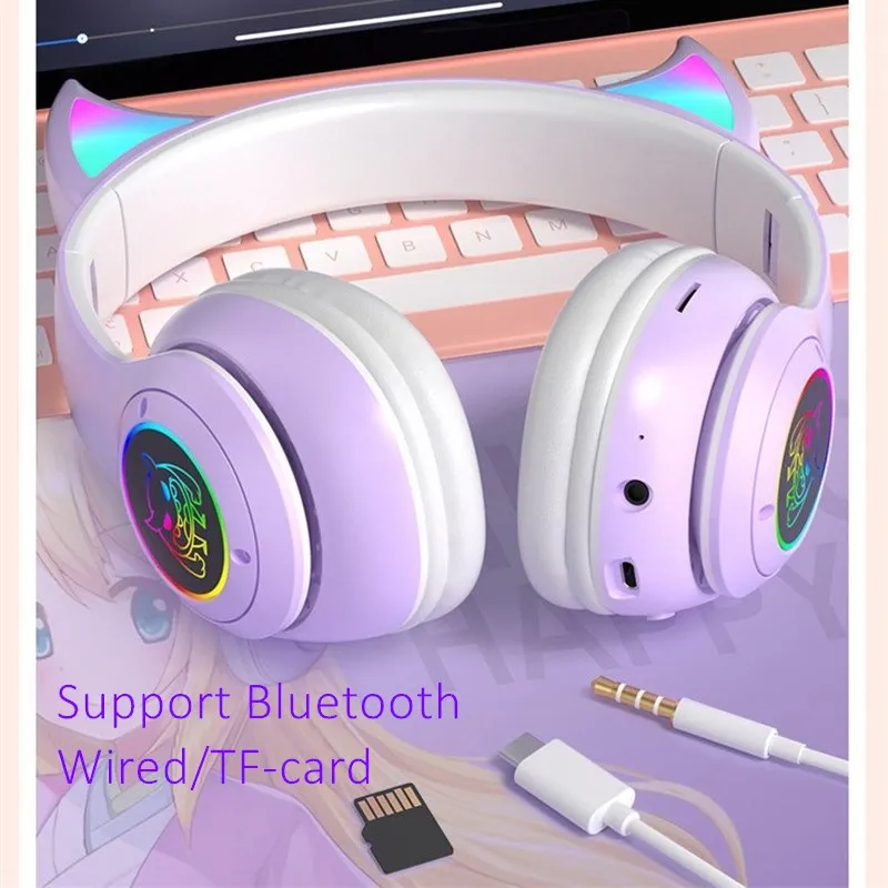 Беспроводные наушники для мальчиков Bluetooth гарнитура Devil детские девочек с