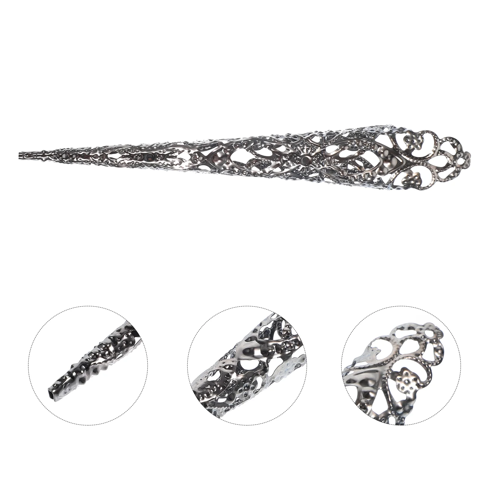 

5 Pcs Floral Fingertip Nail Claw Jewelry Halloween Cosplay Finger Claws