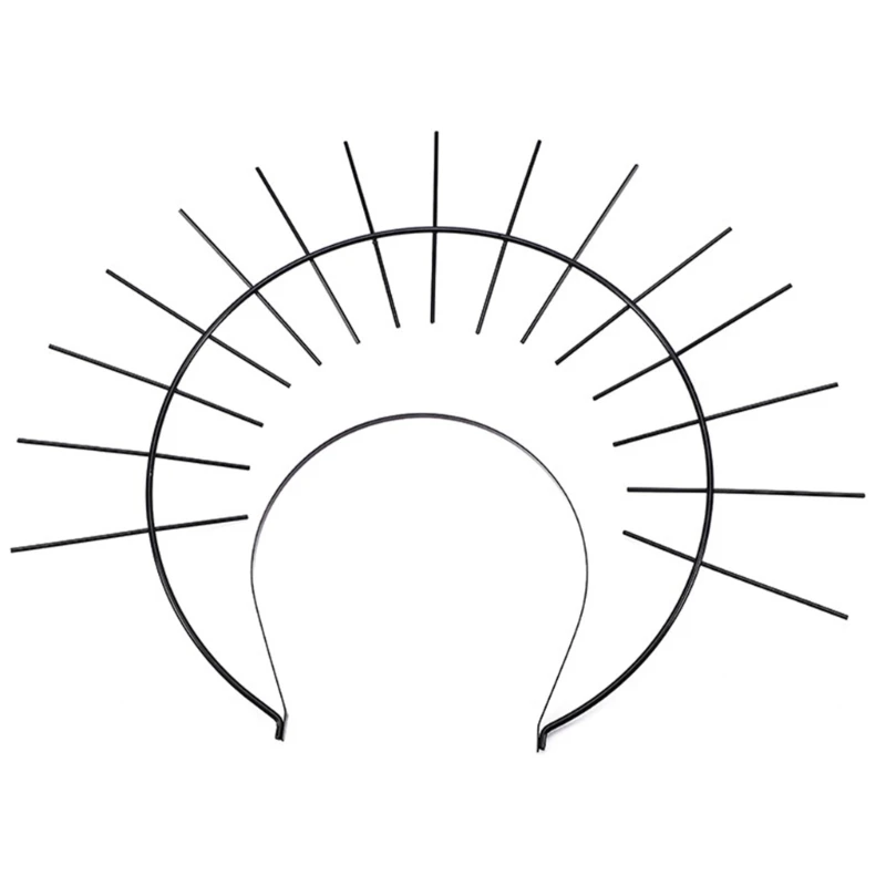 

Delicate Halo Tiaras Hair Hoop Spikes Crown Decorative Bridal Headpiece