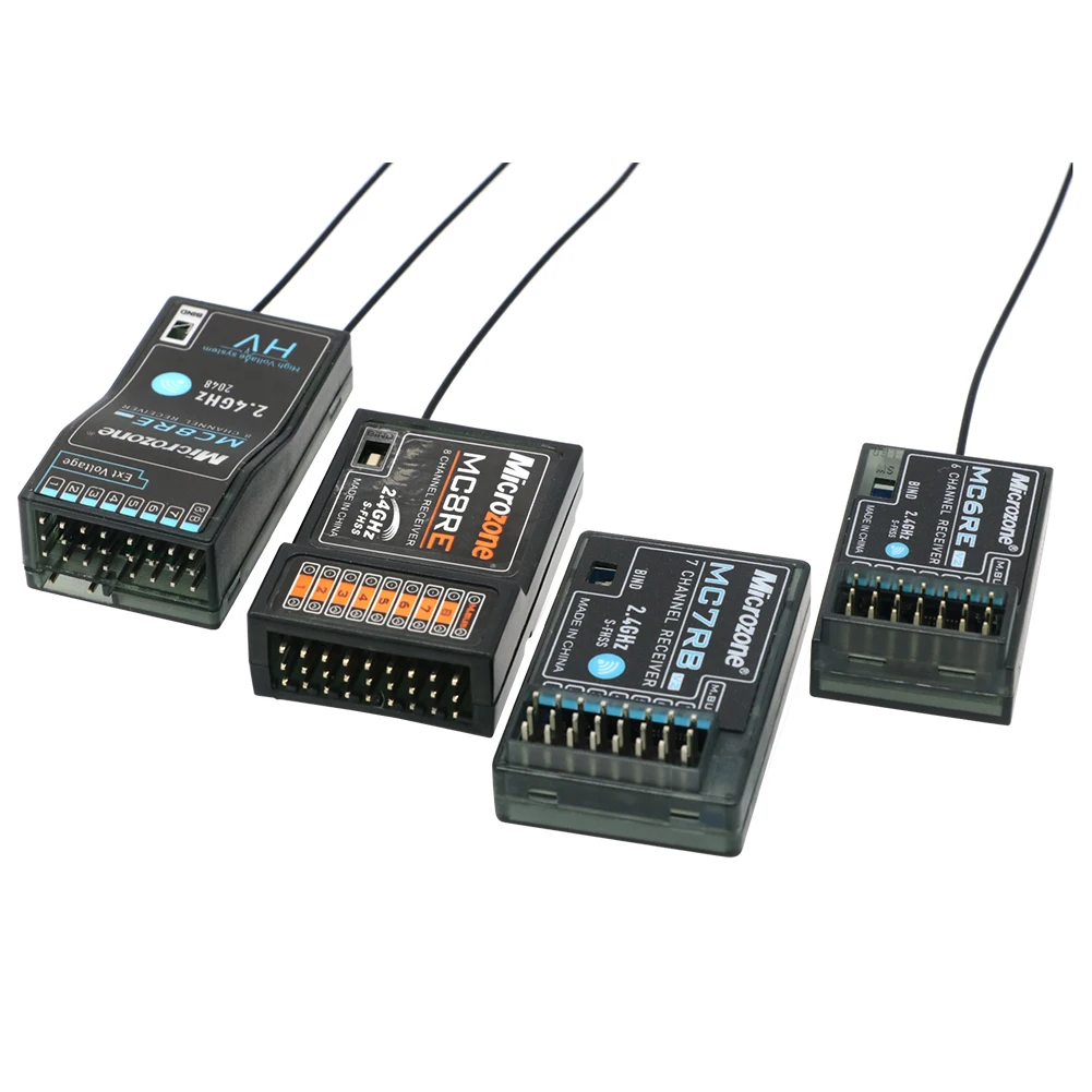 Приемник Microzone MC6RE MC7RB V2 6 каналов MC8RE 8 для контроллера Mc6c Mc7 Mc8b передатчик
