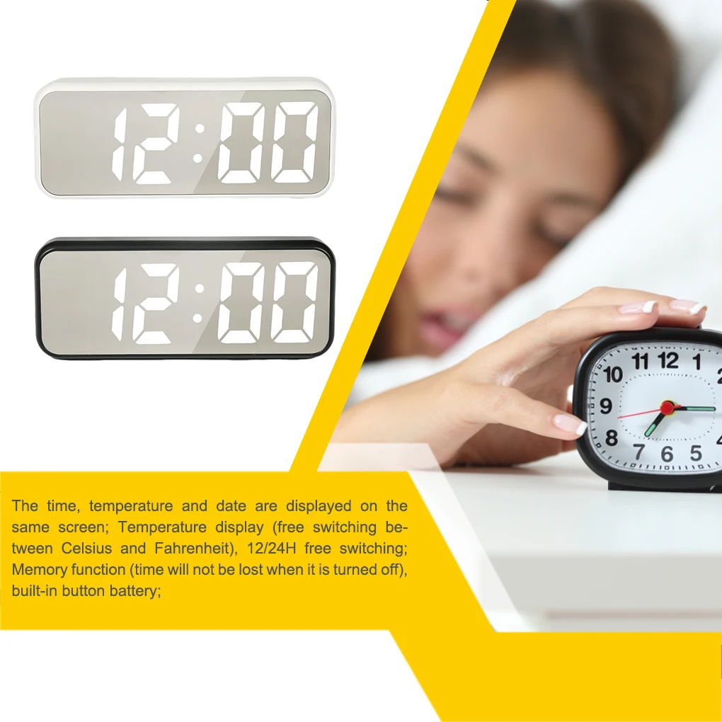 

Big Screen Digital Alarm Clocks Children's Sleep Trainer with Lights Christmas Birthday Anniversary Gift gass