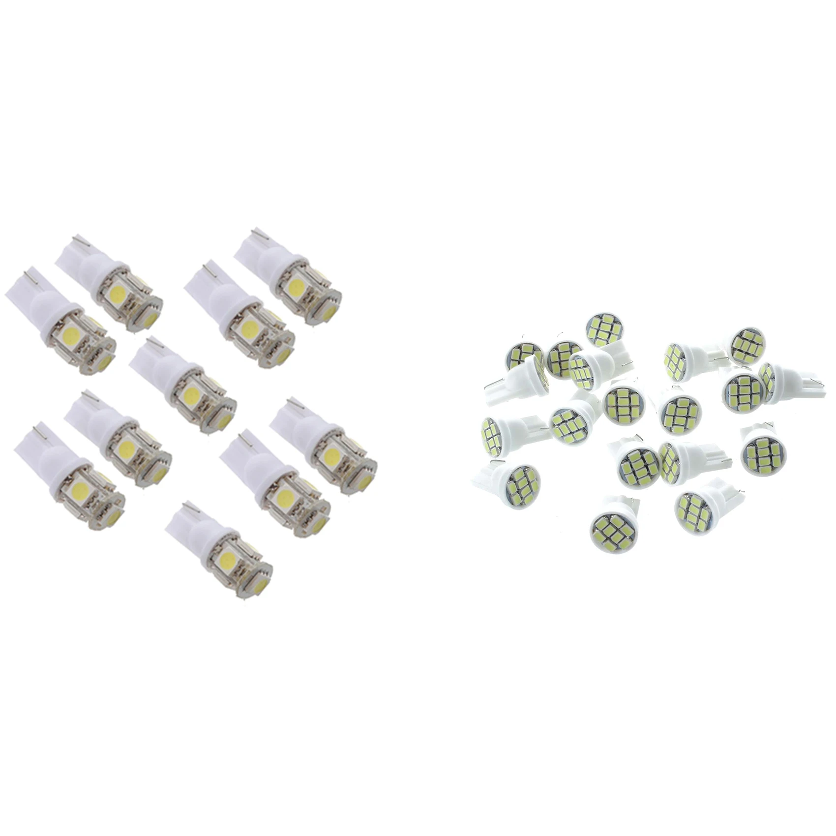 

30 шт., T10 194 168 W5W 5 SMD 5050, лампа ночного освещения, ксеноновая, белая для автомобиля, 5 детской и 8 детской лампы