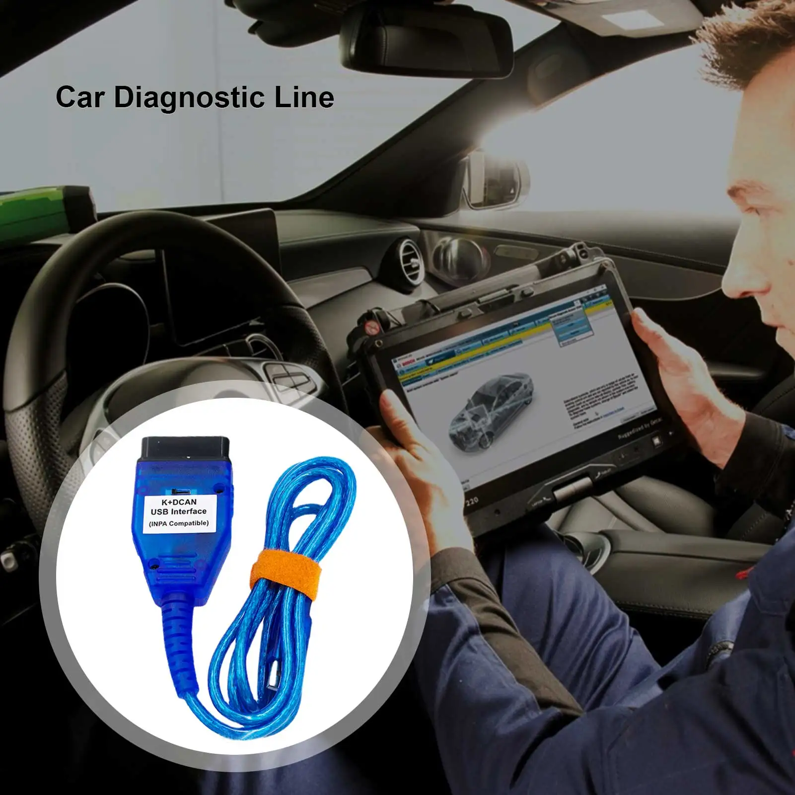 Новые OBD 2 USB-кабели для Inpa Bmw K DCAN USB интерфейс диагностический инструмент BMW E46 + CAN