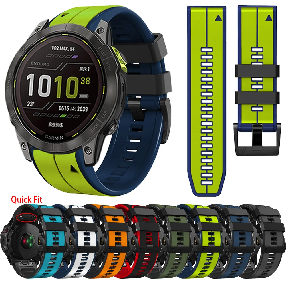 

22 мм 26 мм ремешок для Garmin Descent Enduro 2 Mk2/Mk2i/Mk1/G1 спортивный силиконовый ремешок для Garmin Epix Gen 2 MARQ браслет