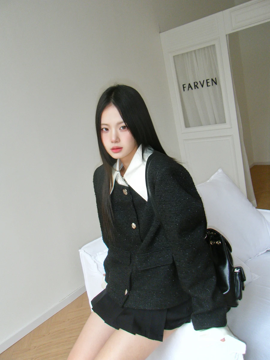 Xiaoxian Ni Zi Изящная верхняя одежда для женщин 2024 осень и зима новый искусственный