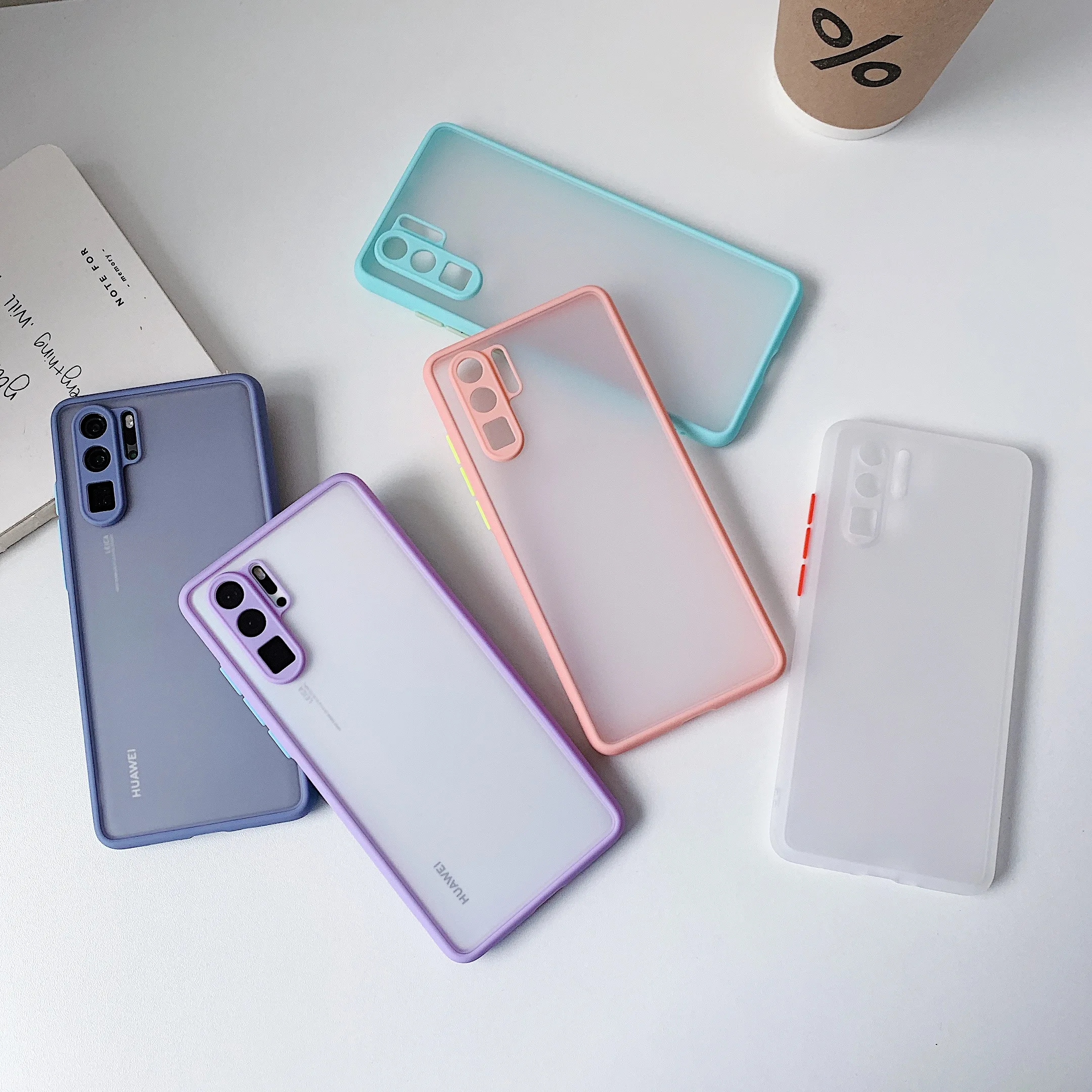 Transparent Case For Huawei P20 P30 P40 Pro Honor 20 30 Mate 30 40 Pro Nova 5 6 7 Pro Shockproof Cases Camera Protective Cover