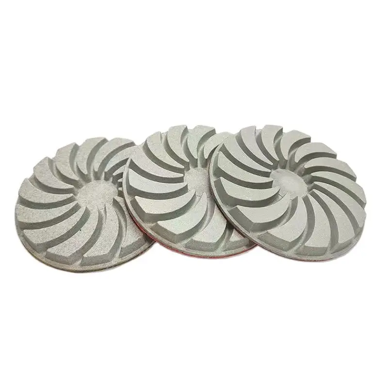 6Pcs 4 Inch 100mm Diamond Dry Polishing Pad Floor Grinder Machine Grinding Disc Stone Cement Marble Granite Refurbishment Pad