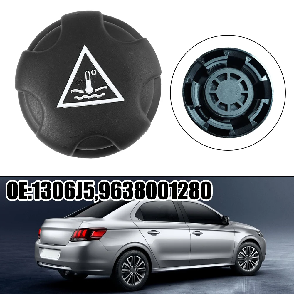

Engine Radiator Expansion Tank Cap Cover For 106 107 206 207 307 308 9638001280 Black Radiator Water Tank Cover