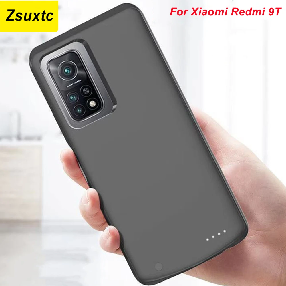 

6800Mah Power Case For Xiaomi Redmi 9T Battery Charger Case Redmi 9T Phone Cover Power Bank For Xiaomi Redmi 9T Battery Cases