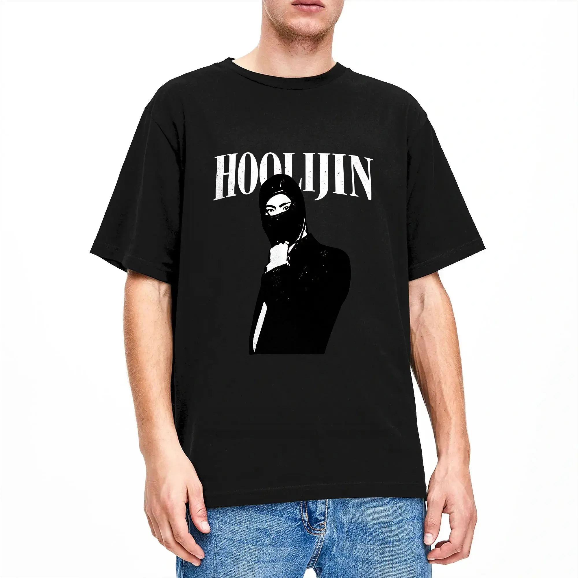 Фото Повседневная футболка HOOLIJIN Hooligan Hipster, летняя, 100% хлопок, для мужчин, с забавным дизайном Y2K, с коротким рукавом №3