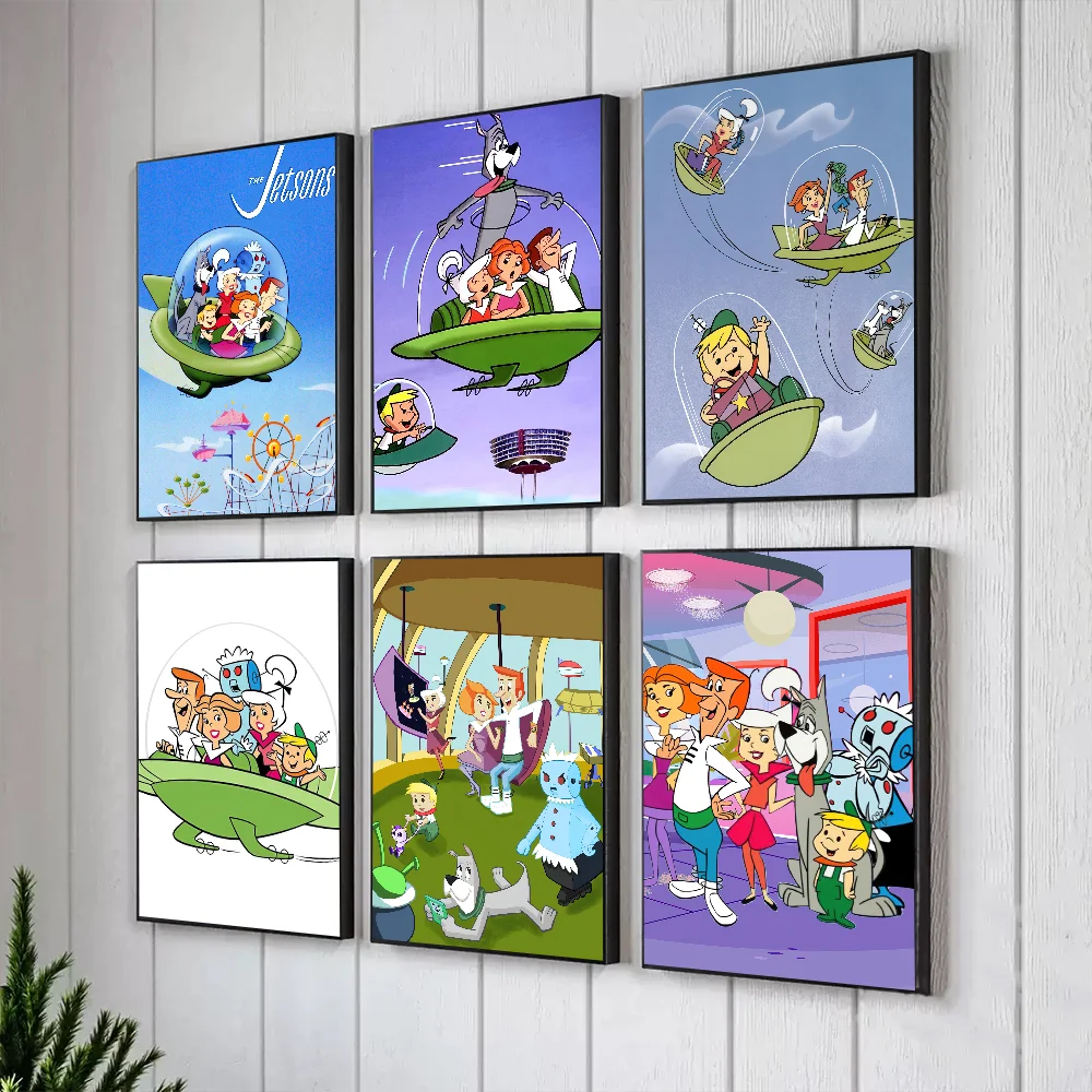 Мультфильм J-Jetsons милые принты плакатов произведения искусства фестиваль спальня