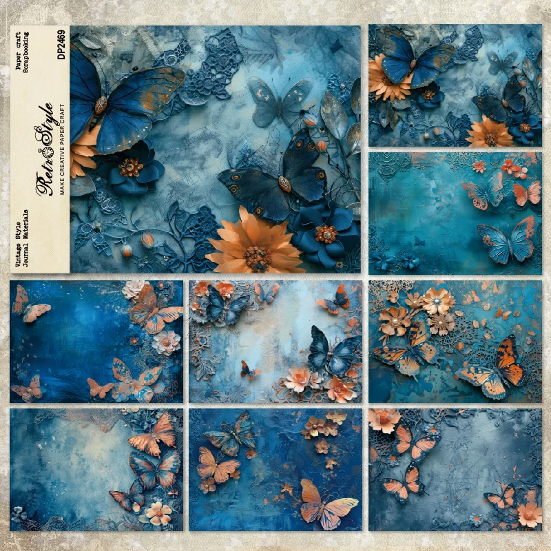 Panalisacraft 8 листов Размер A5 винтажный стиль скрапбукинг Узорчатая бумага необычная