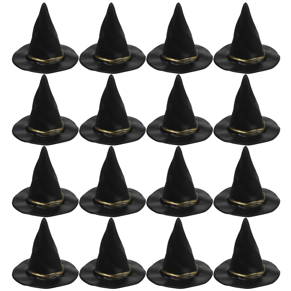 

12 Pcs Party Witch Hat House Miniature Venue Setting Props Tiny Hats Crafts Plastic