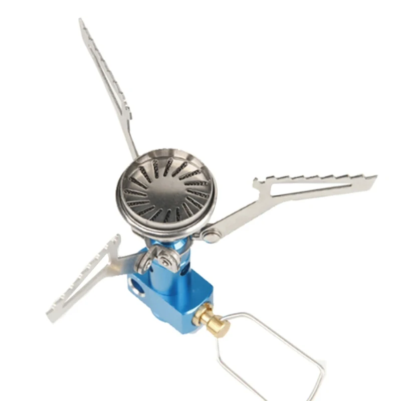 

Outdoor Stove Stainless Steel Folding Mini Camping Oven Safety Furnace Stove 75g 2300W Pocket Picnic Cooking Gas Cooker