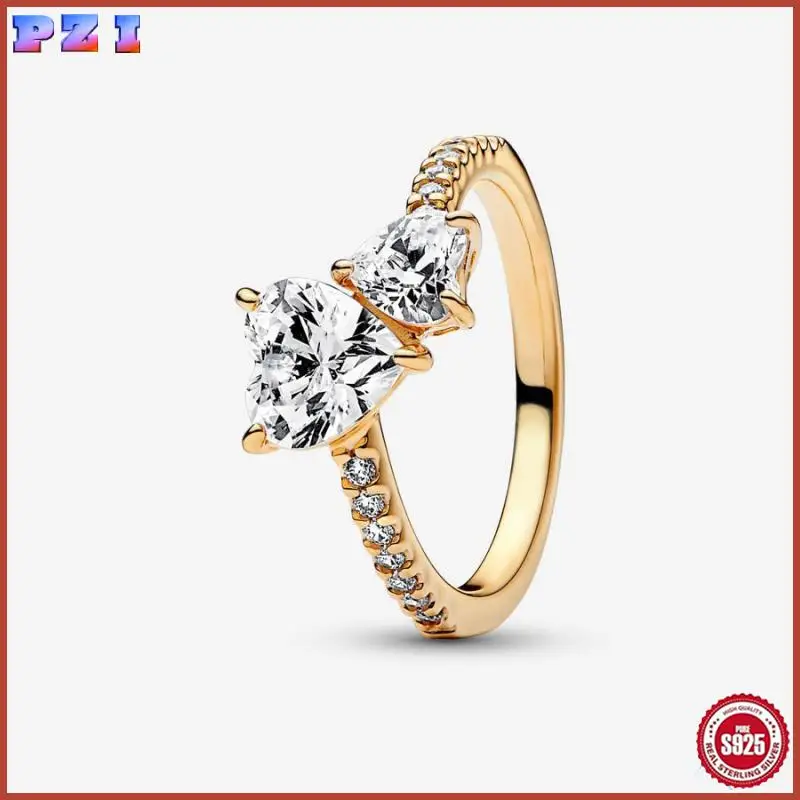 Новинка 2025 кольцо из стерлингового серебра S925 с жемчугом и розой Love подарок для