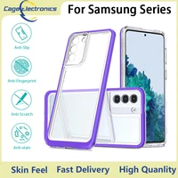 tpu transparent shockproof phone case for samsung s10 20 21 22 fe ultra pro note 10 20 a53 71 22 82 72 52 32 42 a02 m12 f12cover