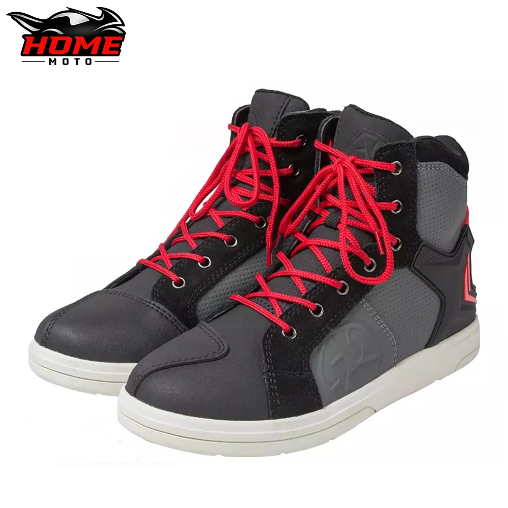 

SCOYCO Motorcycle Boots Men Boots Size 39-46 Wear-resistant Motorcycle Riding Shoes Protective Shoes Motorcyclist Accessories