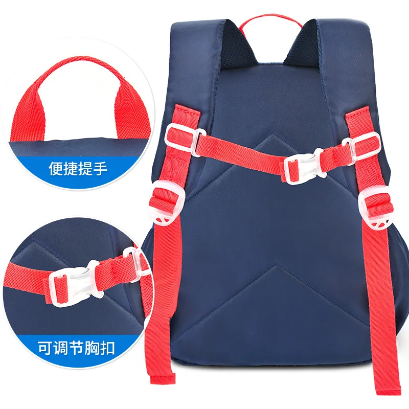 Disney kindergarten schoolbag boys 1-3-6 years old children's backpack fashion bag British style  kids bags for girls