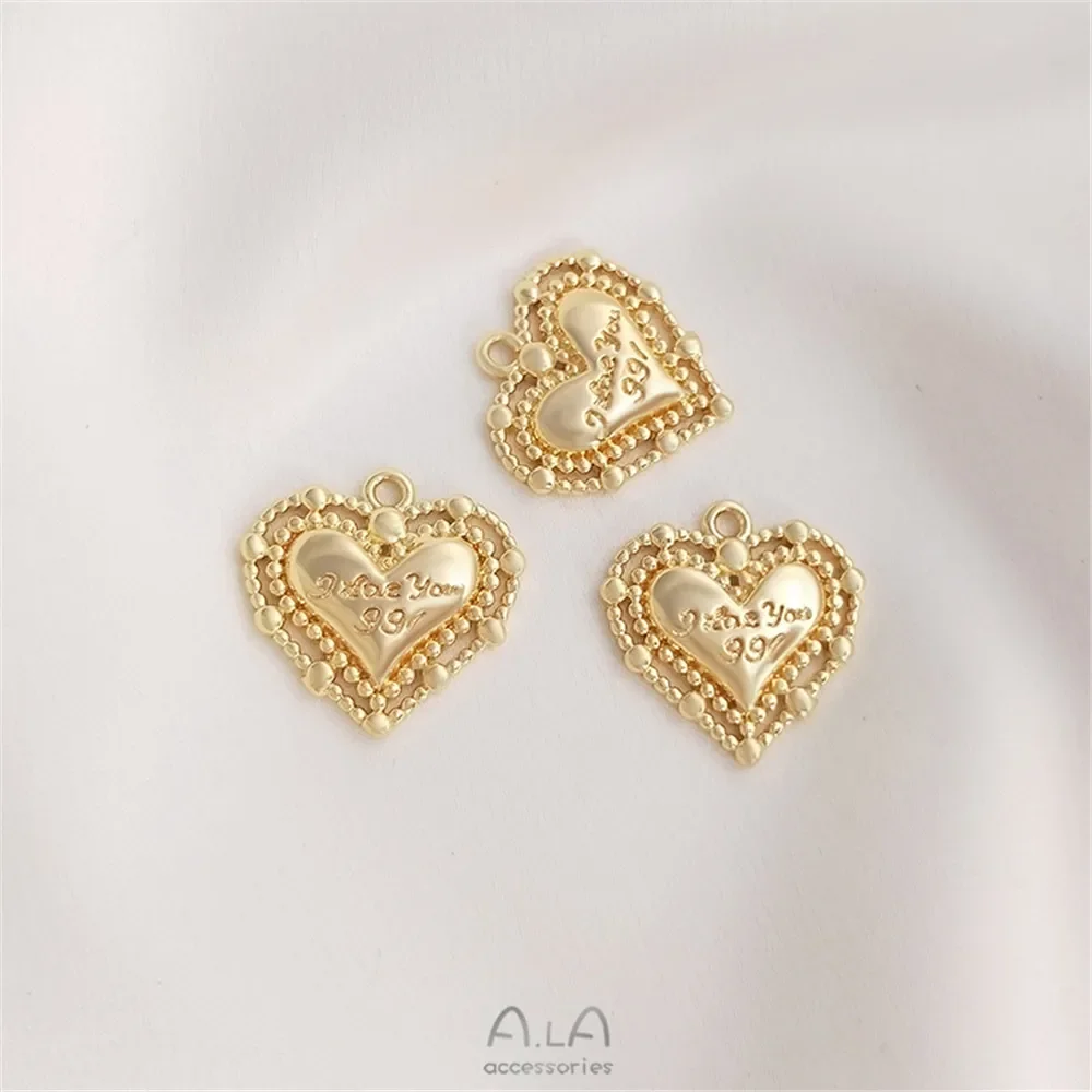 14-каратное золотого цвета модный европейский и американский стиль кулон в форме