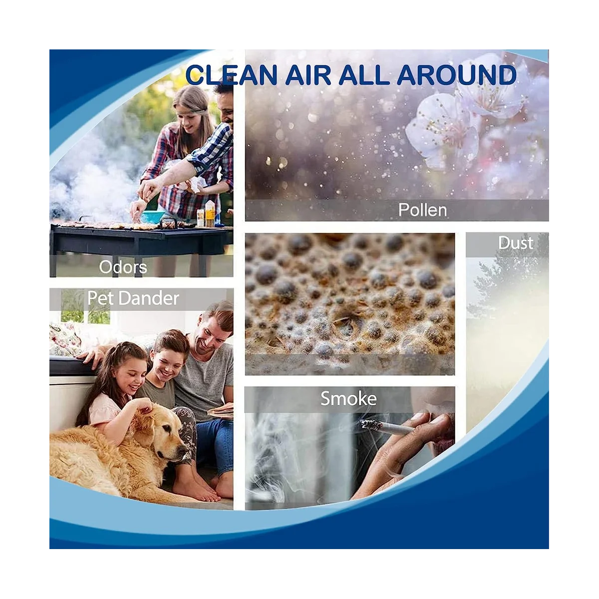 AP-1512HH Сменный фильтр для очистителя воздуха AP1512HH 3304899 2 HEPA-фильтра и 4 углеродных