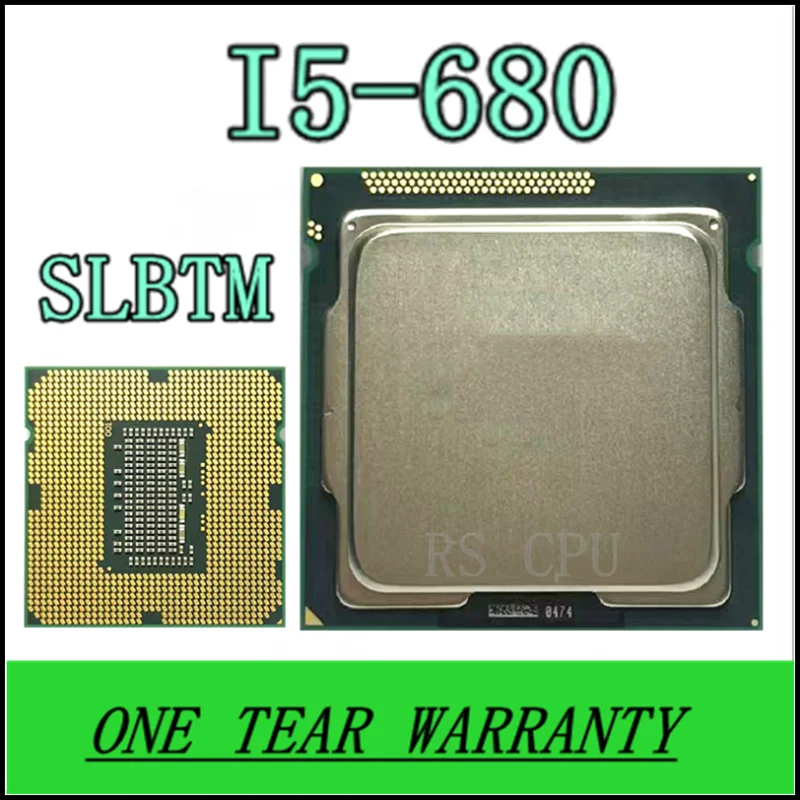 

I5-680 SLBTM CPU i5 680 3,6 GHz Dual-Core 73W 4M LGA 1156 CPU для настольного компьютера