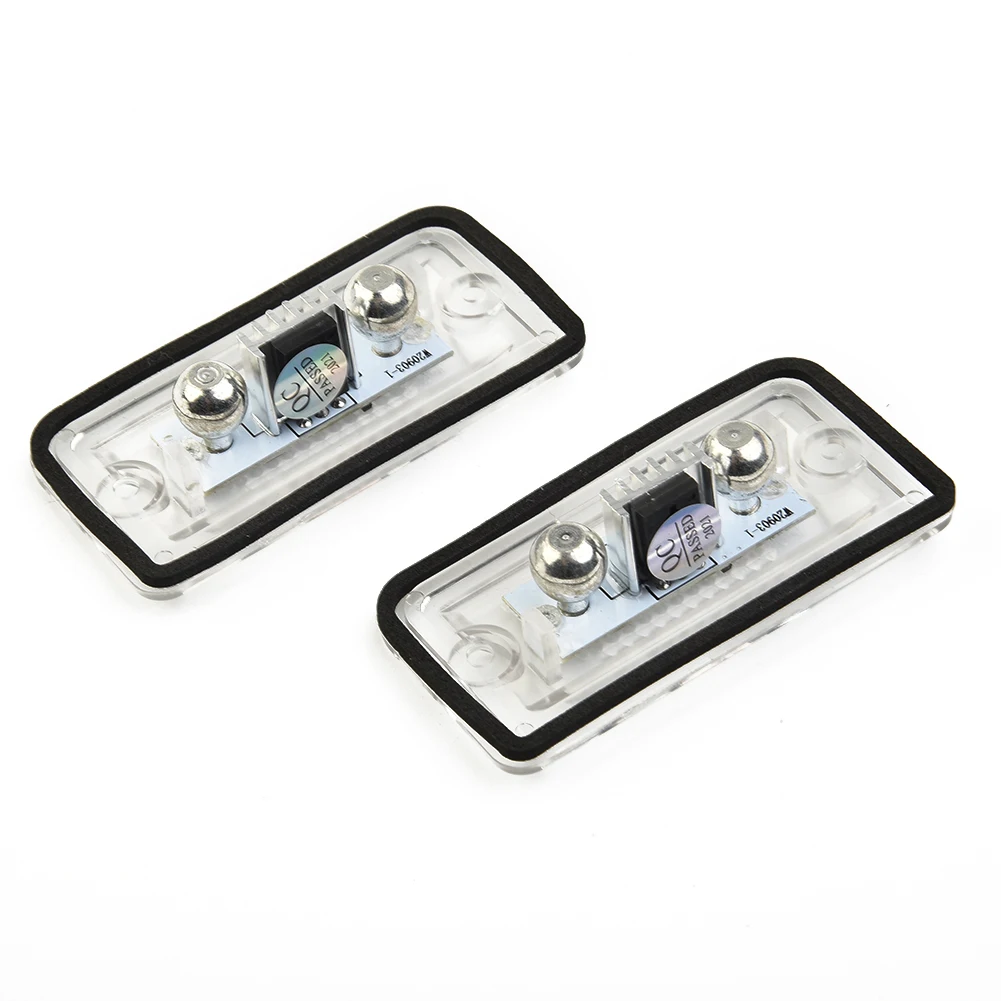 Белая фотография 6000K 2 шт. автомобильный номерной знак фотоэлемент ABS для Mercedes-Benz C