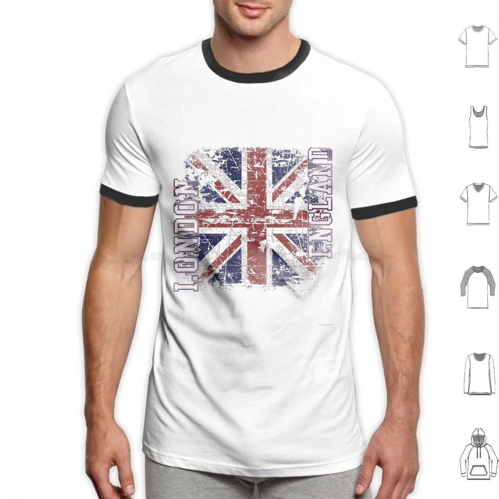 

London England Cool Union Jack T Shirt 6Xl Cotton Cool Tee Union Jack Flag Vintage Union Jack Flag Uk Flag London London