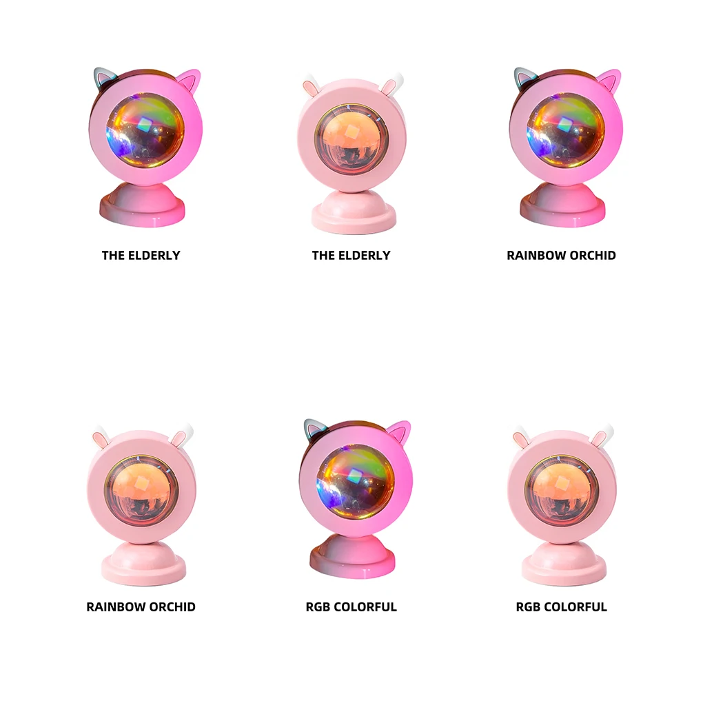 

Настольный ночник с проекцией заката, милый Настольный светильник из алюминиевого сплава, атмосферный Настольный светильник, подарок для д...