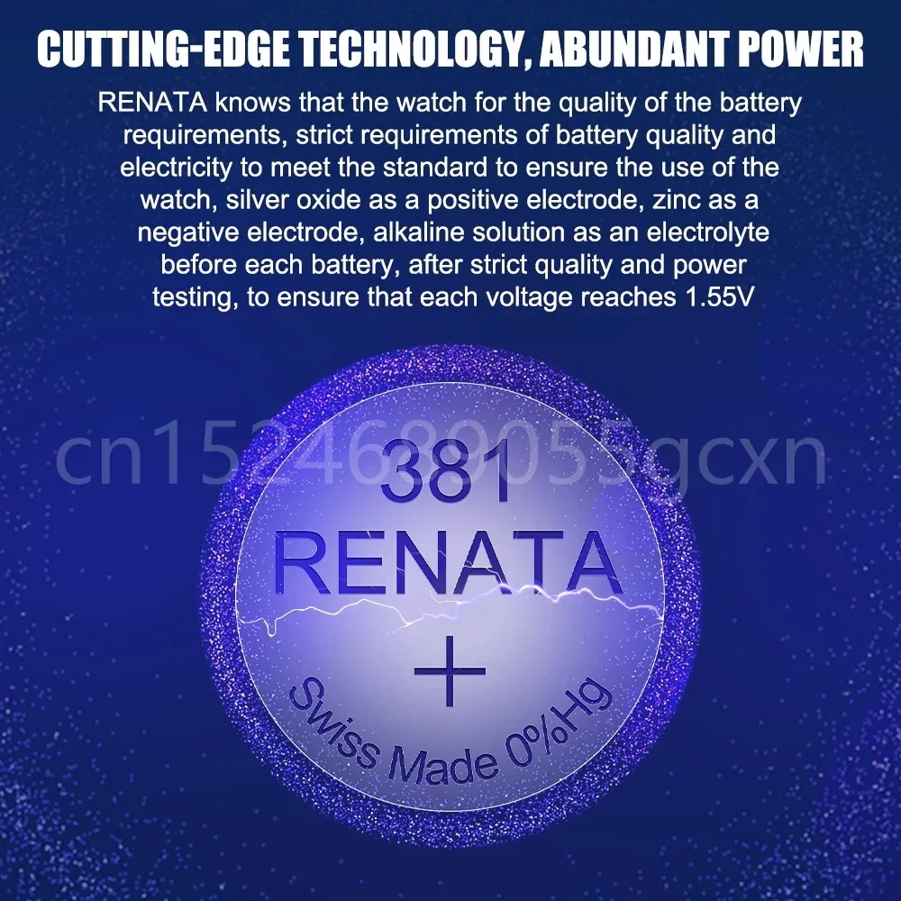 100% оригинал Renata 381 SR1120SW LR1120 AG8 191 391 391A CX191 D381 GP381 1 55 В оксид серебра батарея для часов