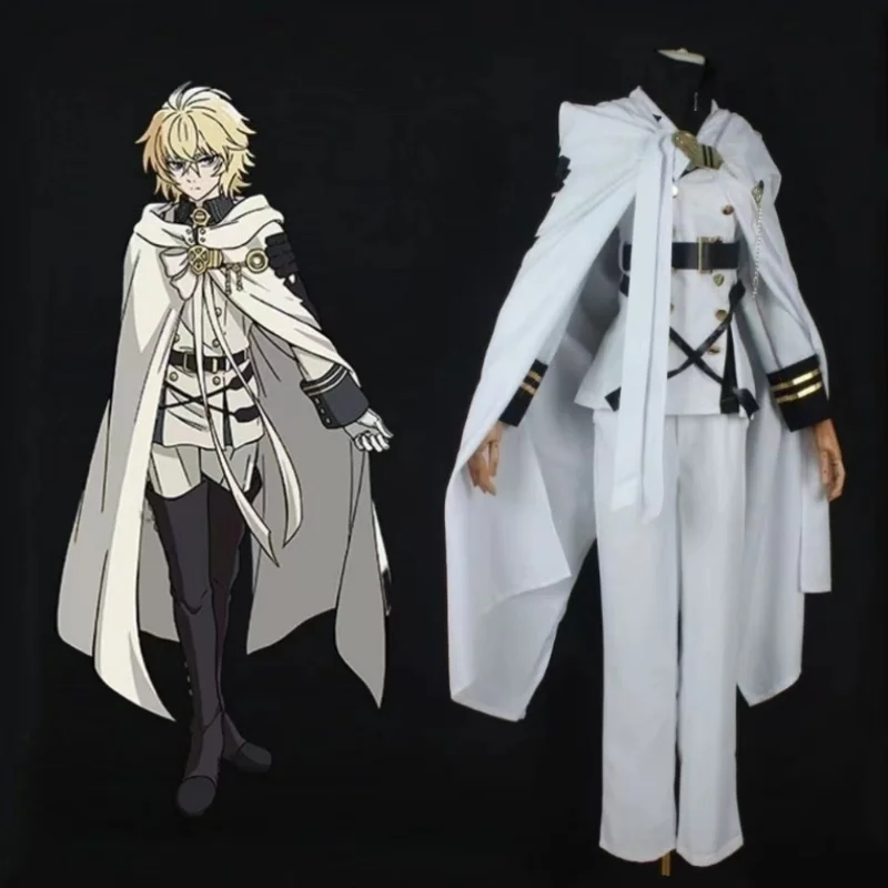 

Anime Mikaela Hyakuya Cosplay Costumes Seraph of The End Halloween Costumes Party Uniform Suit Full SetRole Play Clothing